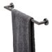 Geesa Nemox porte-serviettes 49.9cm noir métal brossé 916507-09-45