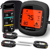 MostEssential PRO-3 Digitale Vleesthermometer - BBQ Thermometer - App - Bluetooth 5.0 - 100M Bereik - Inclusief 3 Meetsondes & Luxe Opberghoes