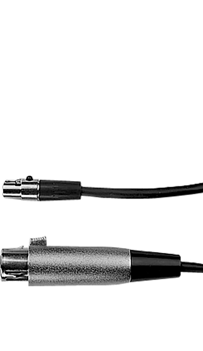 Shure WA310 Microphone Cable - XLR to TA4F - 1.2m - Black