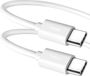 Google Câble USB-C vers USB-C d'origine, Charge et Synchronisation Blanc 1m