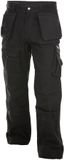 DASSY Canvas holsterzakkenbroek met kniezakken ZWART - Maat 48
