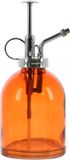 Esschert Design plantenspuit/vernevelaar - glas - oranje/zilver - 18.5 cm