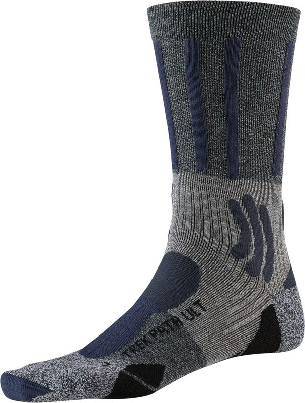 X-SOCKS Trek Path Ultra LT Sokken Heren, opal black/dolomite grey melange EU 45-47 2019 Trekking- & Wandelsokken