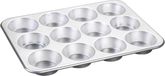 Nordic Ware Naturals Muffin Pan - 12 Cups - Aluminum - Silver