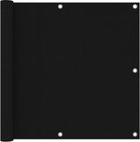 vidaXL Balkonscherm 90x500 cm Oxford Stof Zwart