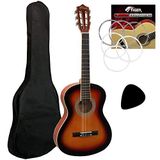 TIGER 3/4 Klassieke Gitaar voor Beginners in Sunburst