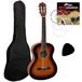 TIGER 3/4 Klassieke Gitaar voor Beginners in Sunburst