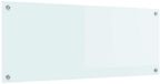 vidaXL Keukenachterwand melk 100 x 40 cm gehard glas