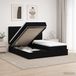 Prolenta Maison Exclusive Lit Ottoman exclusif, avec matelas et éclairage LED noir, dimensions 180 x 200 cm, revêtement en tissu