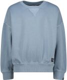 Vingino Niksa Jongens Sweater Katoen Ronde Hals Effen Faded Denim Maat 164