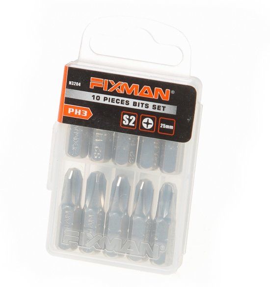 Fixman Bitset 1/4 PH 3 x 25mm - 10 bits