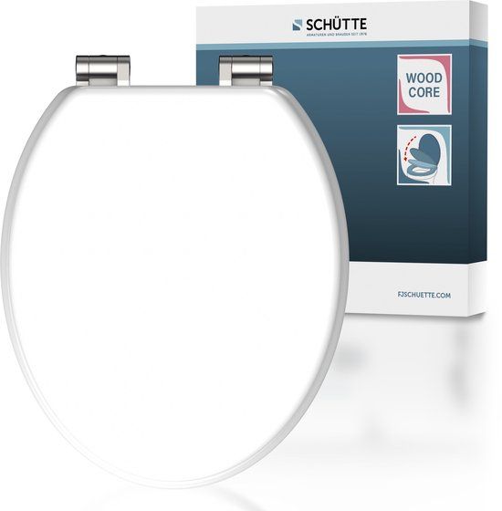 SCHÜTTE WC-Bril 84100 WHITE - MDF - Soft Close - Wit