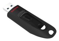 SanDisk Ultra USB Flash Drive - 64GB - USB 3.2 Gen 1 (3.1 Gen 1) - Black