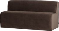 WOOOD Mojo Base Eetbank 164 cm Rugleuning - Velvet - Bruin