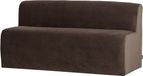 WOOOD Mojo Base Eetbank 164 cm Rugleuning - Velvet - Bruin