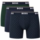 Boss Hugo Boss Power boxershorts 3-pack blauw-groen