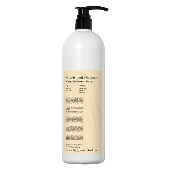 FarmaVita Back.Bar N°02 Argan & Honey Nourishing Shampoo 1000ml - Professional