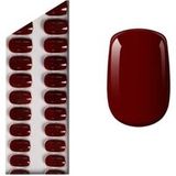 Miss Sophie Ongles à presser Burgundy Ongles à presser Short Square Kunstnagels