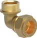 KIRCHHOFF MS knie 90°, blanc, 18 mm x 1/2"BU, raccord à compression pour tube en cuivre