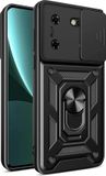 Techsuit Hoesje geschikt voor Tecno Pova 5 Pro - Camshield Back Cover - Zwart