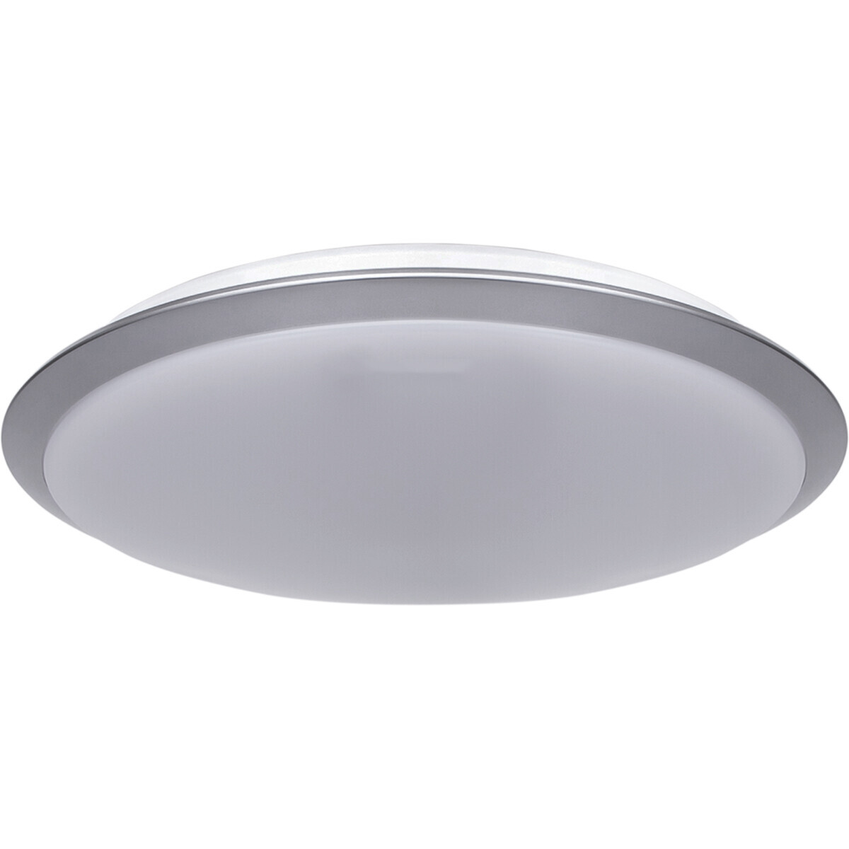 BES LED LED Plafondlamp - Aigi Ashly - Opbouw Rond 24W - Warm Wit 3000K - Mat Zilver - Aluminium