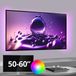 RexTech Set de bandes LED TV avec 2 bandes RVB 50-60 pouces