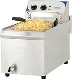 Casselin cfev10tb elektrische friteuse met aftapventiel, 10 liter, hoog vermogen, 9000 W