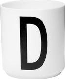 Design Letters Arne Jacobsen's vintage cup D mok wit porselein 300 ml