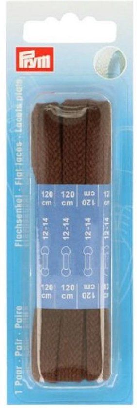 Prym Platte veters 8mm 120cm CO bruin