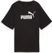 Puma Ess N1 Logo Relaxed T-shirt Zwart Dames XS