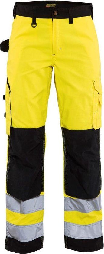 Blåkläder Dames werkbroek High Vis zonder spijkerzakken 7155-1811 - High Vis Geel/Zwart - C38