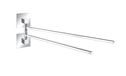 WENKO Turbo-Loc® roestvrij stalen handdoekhouder 2 armen Quadro
