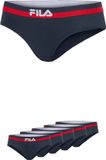 FILA - Urban Brief Gekleurde Waistband | 5-Pack | Dames Slip | Maat XS - Navy/Grijs/Wit