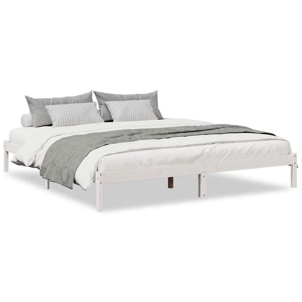 VidaXL Bedframe Wit Grenenhout 180x220 cm