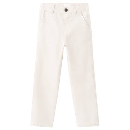 Mango Kids chino met linnen beige
