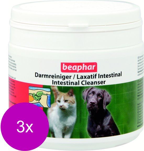 BEAPHAR Darmreiniger - Spijsverteringmiddel - 3 x 200 g