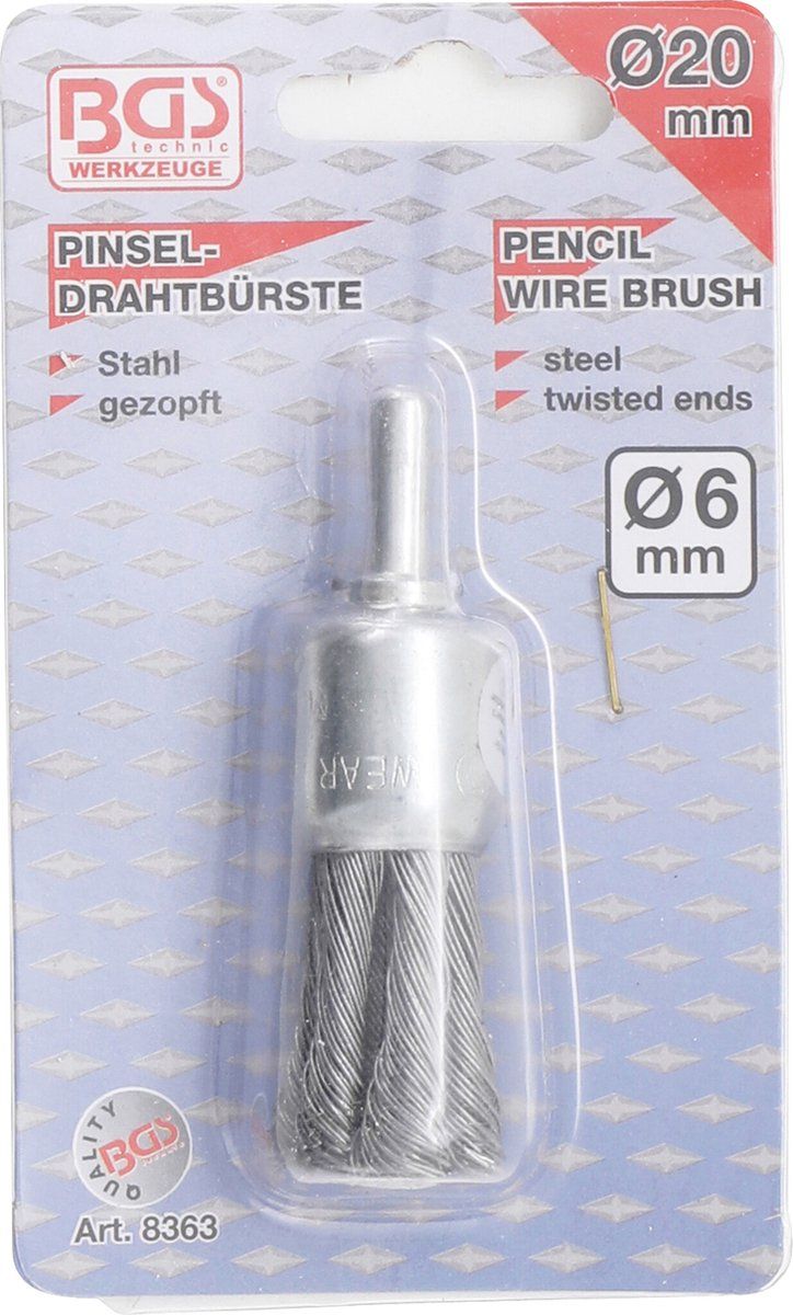 BGS Penseel-draadborstel 20 mm