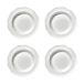 Serax Assiette à pâtes Silhouette Ø22 cm lot de 4 Blanc
