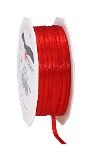 Cadeaulint - polyester - rood - 50 m - 3 mm