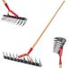 Métal Scarificateur de pelouse manuel - 100 x 270 mm - Double face, Aérateur de pelouse