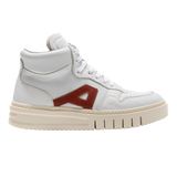 Art 1778 Belleville Baskets en cuir blanc