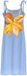 Desigual Damesjurk Glow Blauw Gebloemd Mouwloos Viscose L