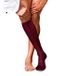 FALKE No. 9 Pure Fil d´Écosse katoenen kniekousen voor heren - rood - maat 45-46