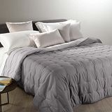 Caleffi 55126 Microfiber verwarmingsdeken overgangsperiode voor Frans bed en bed, grijs