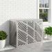 VidaXL Housse de climatiseur argent 110 x 50 x 80 cm
