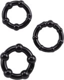 Ozzie - Cockring Set - Black - 3 Pieces