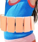 Ceinture de flottaison sans marque - Aide à la flottabilité pour la natation - Activités nautiques - Design ergonomique réglable - Blanc/Bleu/Orange