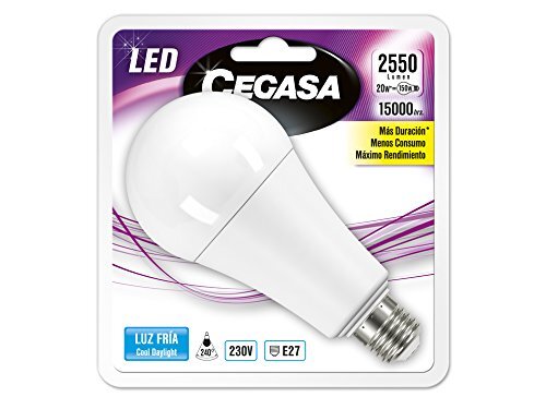 cegasa LED-lamp 5000K E27, 20 W, wit, 143 x 67 x 67 cm