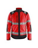 Blåkläder Fleecejack High Vis Fluor Rood/Zwart Maat M
