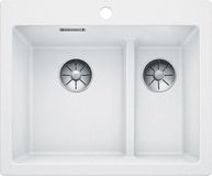 Blanco Pleon 6 Split 521693 opbouw spoelbak - wit